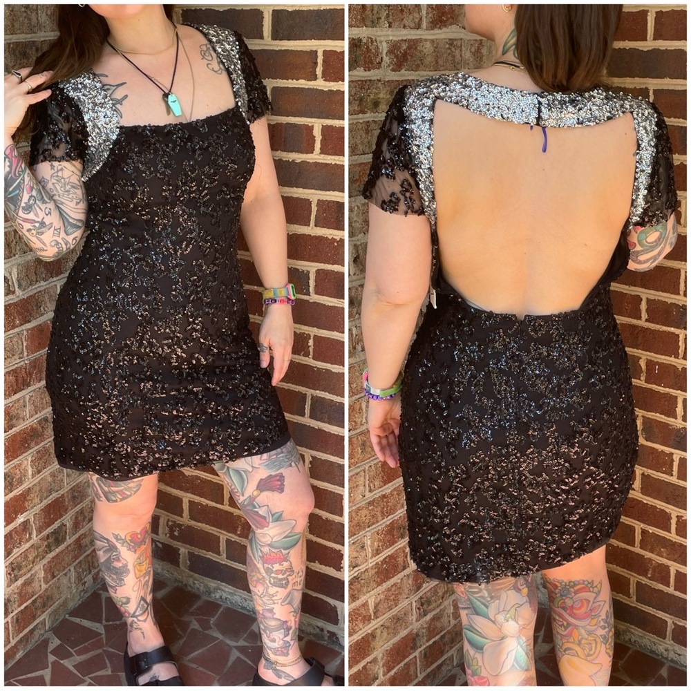 True vintage SCALA mini dress - prom / homecoming / Batman returns Selena Kyle
